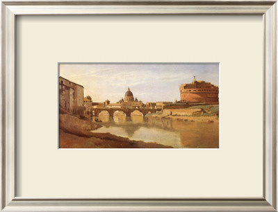 View Of Rome by Jean-Baptiste-Camille Corot Pricing Limited Edition Print image