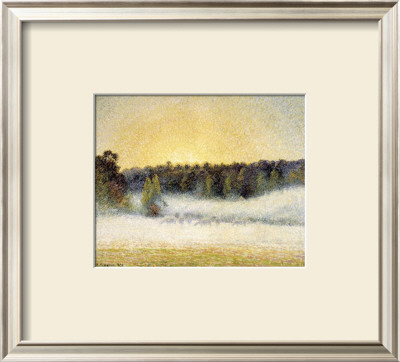 Sunset And Fog At Eragny by Camille Pissarro Pricing Limited Edition Print image