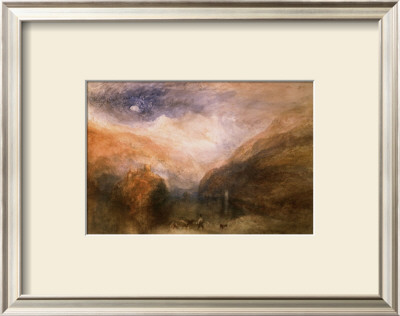 The Lauerzersee, With The Mythens by William Turner Pricing Limited Edition Print image