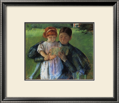 Nurse Reading To A Little Girl by Mary Cassatt Pricing Limited Edition Print image