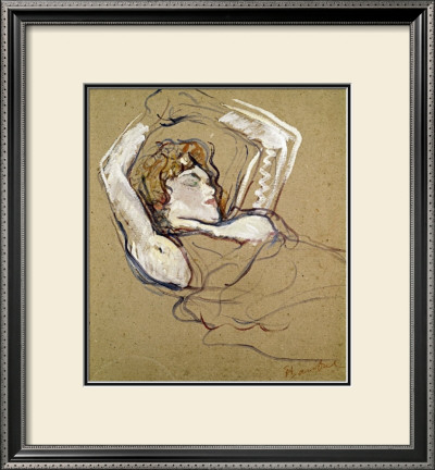 Woman Sleeping On The Back by Henri De Toulouse-Lautrec Pricing Limited Edition Print image