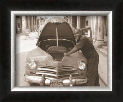 Man Working On Car by Nelson Figueredo Pricing Limited Edition Print image