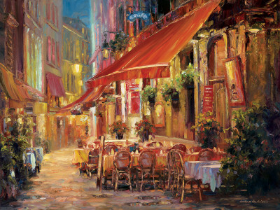 Cafe In Light by Haixia Liu Pricing Limited Edition Print image