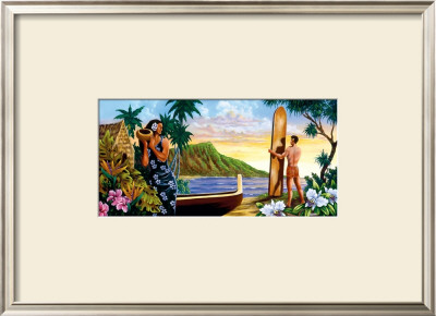 Surfing In Paradise by Warren Rapozo Pricing Limited Edition Print image