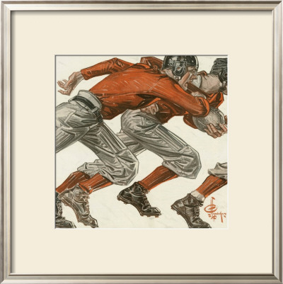 Football Players, C.1913 by Joseph Christian Leyendecker Pricing Limited Edition Print image