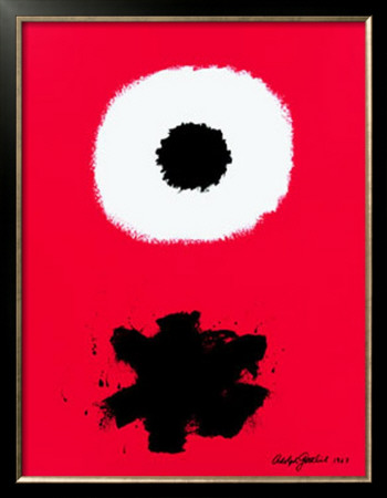White Disc Red Ground, C.1967 by Adolph Gottlieb Pricing Limited Edition Print image