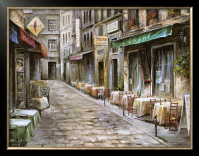 Rue Des Cafes by Mark St. John Pricing Limited Edition Print image