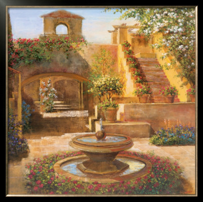 Courtyard Terrace by Michael Longo Pricing Limited Edition Print image