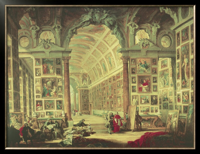 Gallery Of Cardinal Valenti by Giovanni Paolo Pannini Pricing Limited Edition Print image