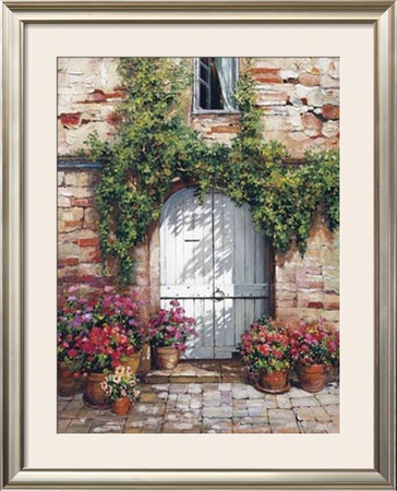 Wooden Doorway, Siena by Roger Duvall Pricing Limited Edition Print image