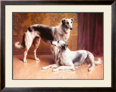 Hounds In An Interior by Carl Reichert Pricing Limited Edition Print image
