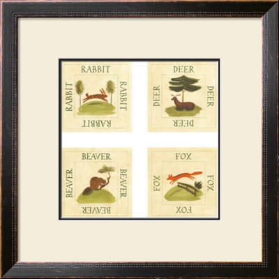 Four Woodland Animals by Irene Kirilloff Pricing Limited Edition Print image