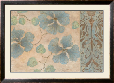 Blue Damask Romance Ii by Janet Tava Pricing Limited Edition Print image