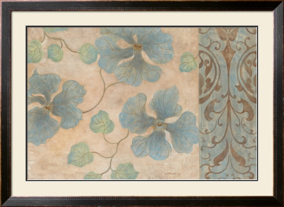 Blue Damask Romance Ii by Janet Tava Pricing Limited Edition Print image