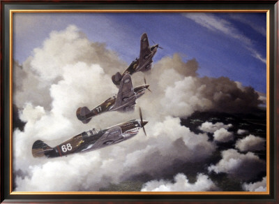 Avg Curtiss Hawk P40c Burma by Paul Wollman Pricing Limited Edition Print image