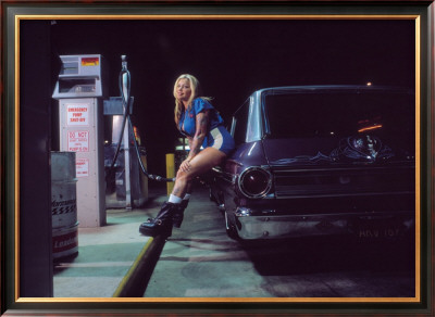 Pin-Up Girl: Gas Station by David Perry Pricing Limited Edition Print image