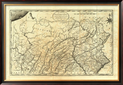 State Of Pennsylvania, C.1795 by Mathew Carey Pricing Limited Edition Print image
