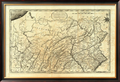 State Of Pennsylvania, C.1795 by Mathew Carey Pricing Limited Edition Print image