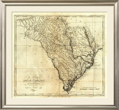 State Of South Carolina, C.1795 by Mathew Carey Pricing Limited Edition Print image