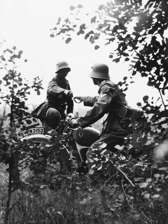 German Dispatch Riders Pre-Wwii by Robert Hunt Pricing Limited Edition Print image