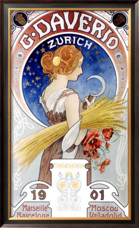 Daverio Wheat Harvest by Alphonse Mucha Pricing Limited Edition Print image