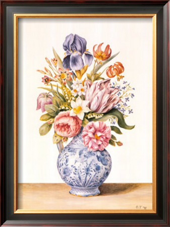 Spring Flowers In Delft I by Owen Turville Pricing Limited Edition Print image