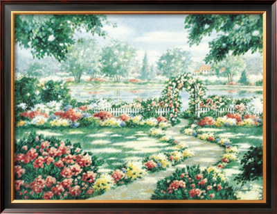 Trellis By The Lake by Carol Ann Curran Pricing Limited Edition Print image
