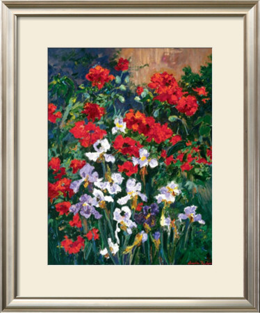 Red Poppies And Irises by Graydon Foulger Pricing Limited Edition Print image