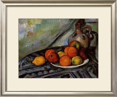 Fruit And A Jug On A Table by Paul Cezanne Pricing Limited Edition Print image