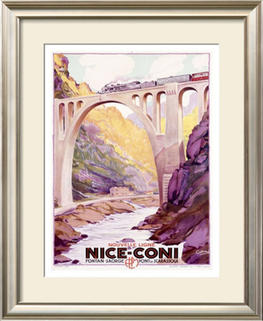 Nice, Coni Railway Train by Adolphe Cossard Pricing Limited Edition Print image