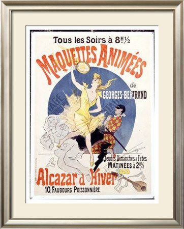 Maquettes Animees by Jules Cheret Pricing Limited Edition Print image