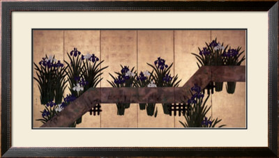 Iris By Plank Bridge by Suzuki Kiitsu Pricing Limited Edition Print image