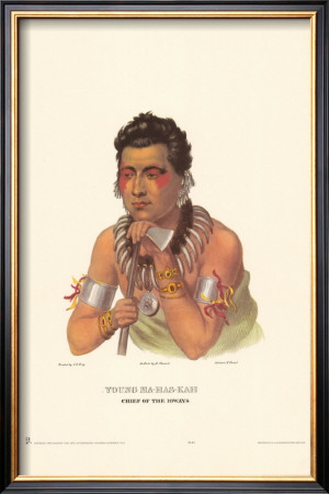 Chief Of The Ioways by Charles Bird King Pricing Limited Edition Print image