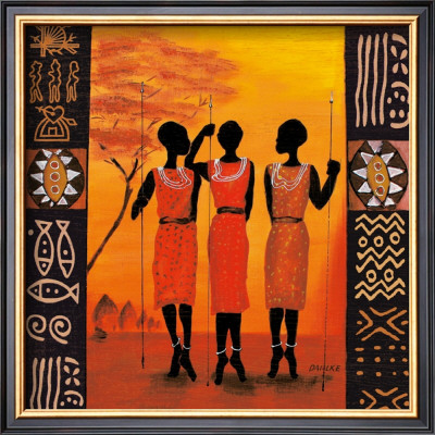 Three Hunters by Izabella Dahlke Pricing Limited Edition Print image
