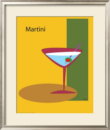 Martini In Yellow by Atom Pricing Limited Edition Print image
