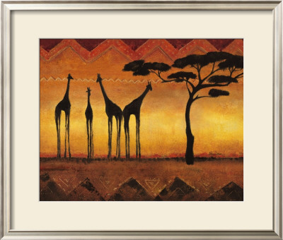 Les Girafes De Namibie by Valerie Delmas Pricing Limited Edition Print image