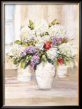 Bouquet Of Hydrangeas by Jerry Sic Pricing Limited Edition Print image