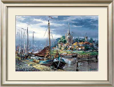 Picturesque Harbour View by Reint Withaar Pricing Limited Edition Print image