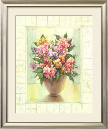 Floral Bouquet In Tile by Cindy Kuris Sacks Pricing Limited Edition Print image