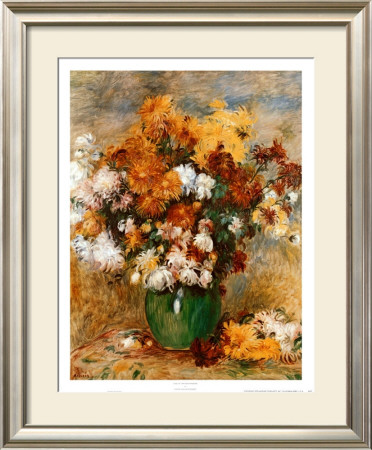 Vase Of Chrysanthemums by Pierre-Auguste Renoir Pricing Limited Edition Print image