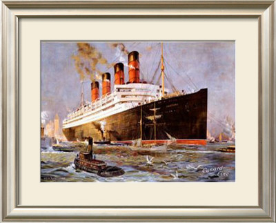 Cunard Line, Aquitania by Odin Rosenvinge Pricing Limited Edition Print image