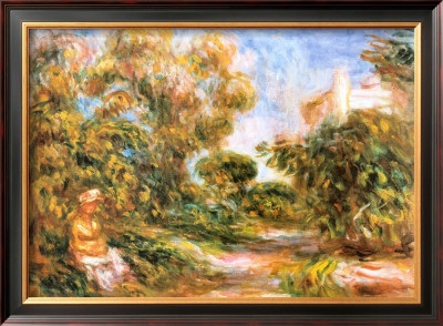 Woman In A Landscape by Pierre-Auguste Renoir Pricing Limited Edition Print image