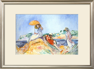 The Yellow Parasol by Henri Lebasque Pricing Limited Edition Print image