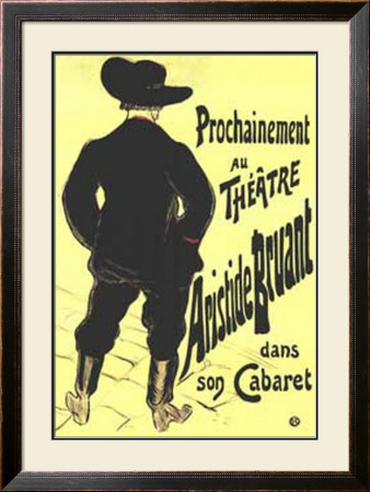 Aristide Bruant Dans Son Cabaret by Henri De Toulouse-Lautrec Pricing Limited Edition Print image