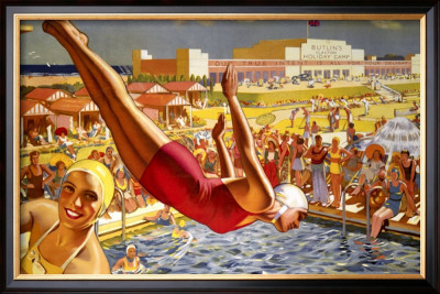 Butlin's Holiday Camp, Clacton-On-Sea, Lner Poster by Greenup Pricing Limited Edition Print image