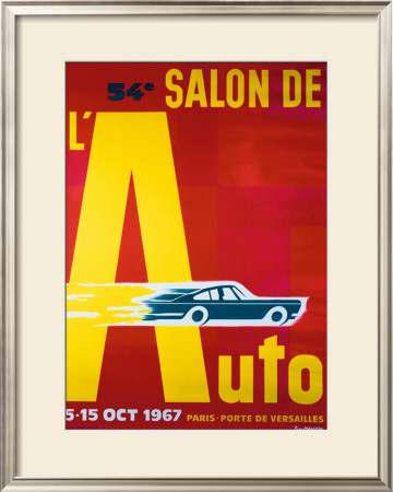 54E Salon De L'automobile by Pierre Fix-Masseau Pricing Limited Edition Print image