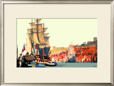 Whitby: Captain Cook Embarking by Fred Taylor Pricing Limited Edition Print image