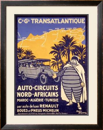 North African Michelin Tire Tour by Bernard Villemot Pricing Limited Edition Print image