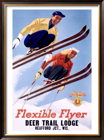 Deer Lodge Flexible Flyer Ski, C.1954 by Sasha Mauer Pricing Limited Edition Print image