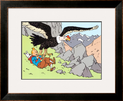 Tintin And The Condor by Herge (Georges Remi) Pricing Limited Edition Print image